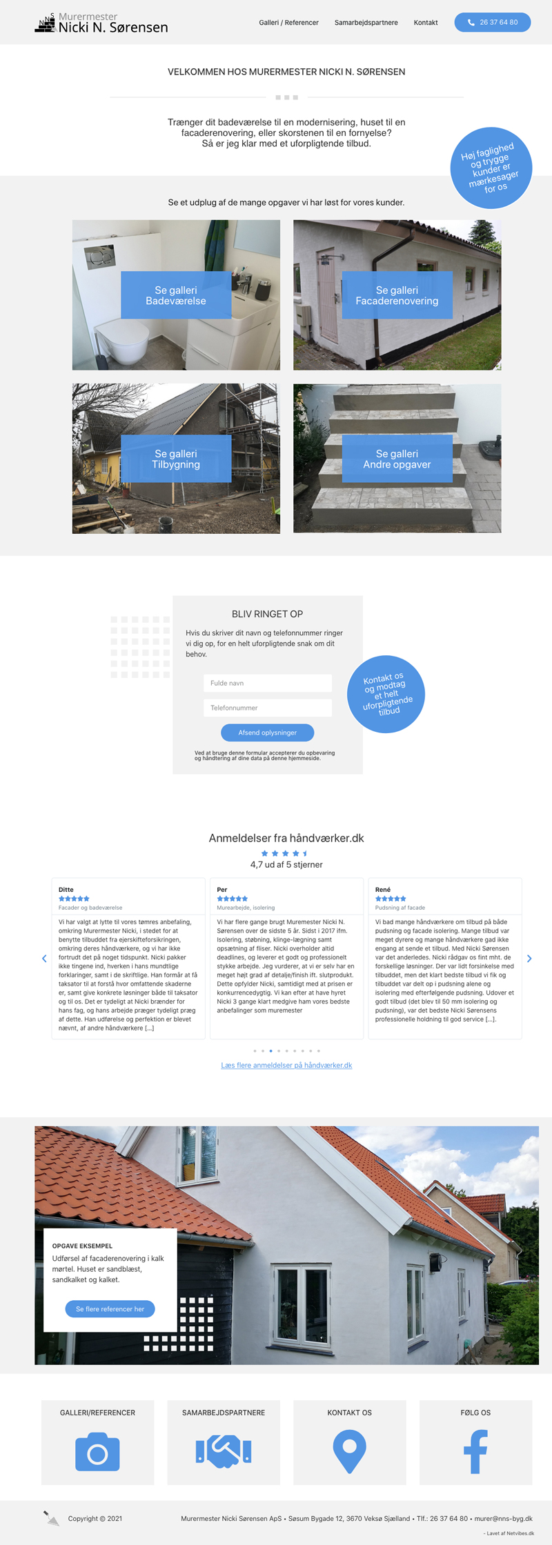 WordPress hjemmeside cases